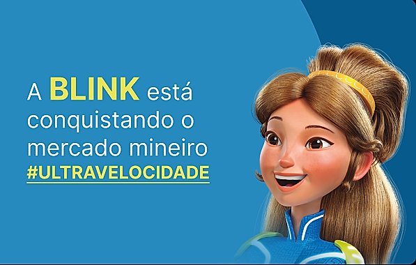 Cliente utilizando serviço de internet da Blink